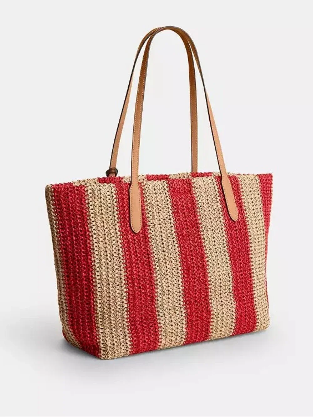 Coach straw tote